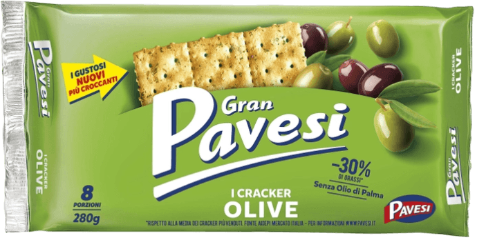 Crackers cu măsline 'Gran Pavesi' 280g